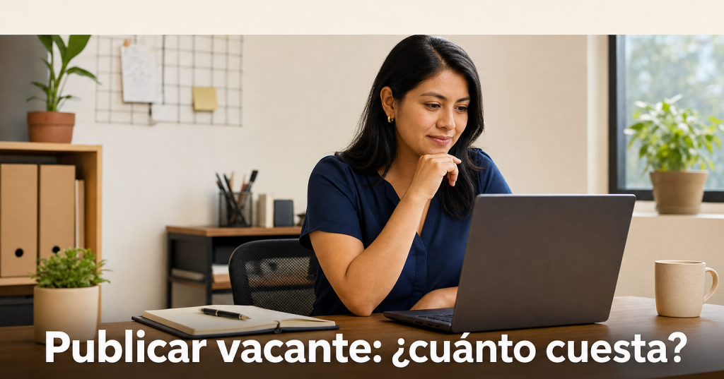 Business owner reviewing job candidate profiles on a laptop to fill a vacancy in El Salvador